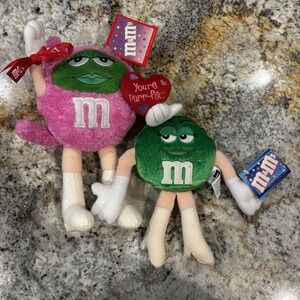 M&M 2004 9" Valentines Plush Pink Kitten You're Purr-fect & 2000 Plushes
